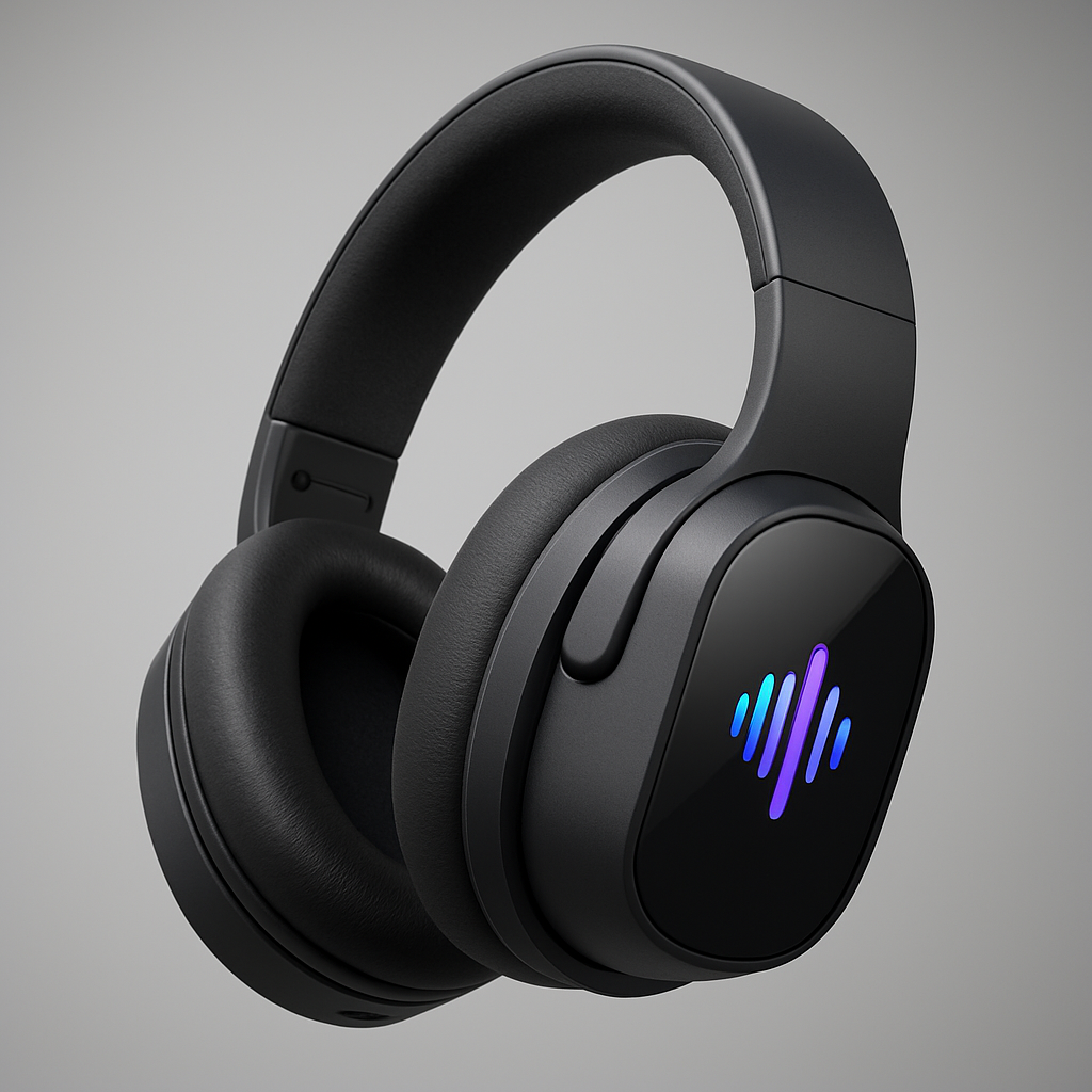 Quantum Pulse AI | Adaptive Noise Engine – Smart Over-Ear Headphones
